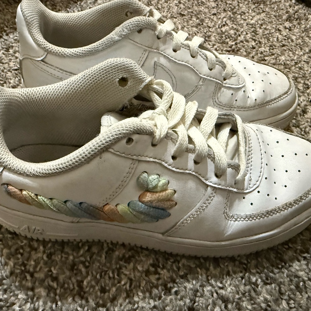 Nike Air Force 1  Youth Rainbow Accents